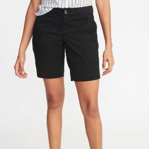Mid-Rise Bermuda Shorts for Women - 9-inch inseam, Black, Size 4